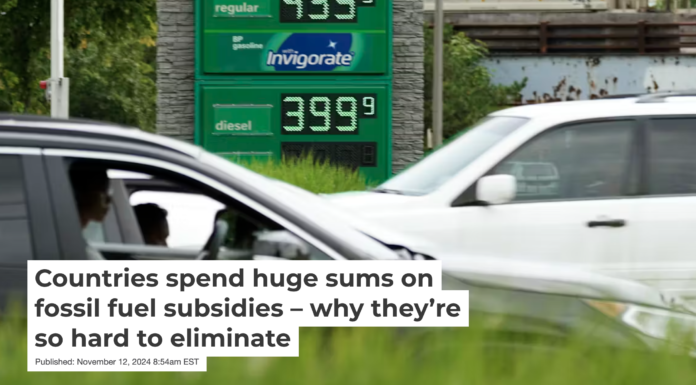 Fossil fuel subsidies keep gas prices low in many countries. AP Photo/Nam Y. Huh